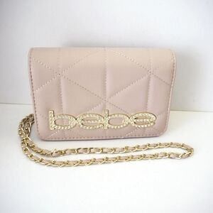 🩵 Bebe Pink Quilted Crossbody Bag